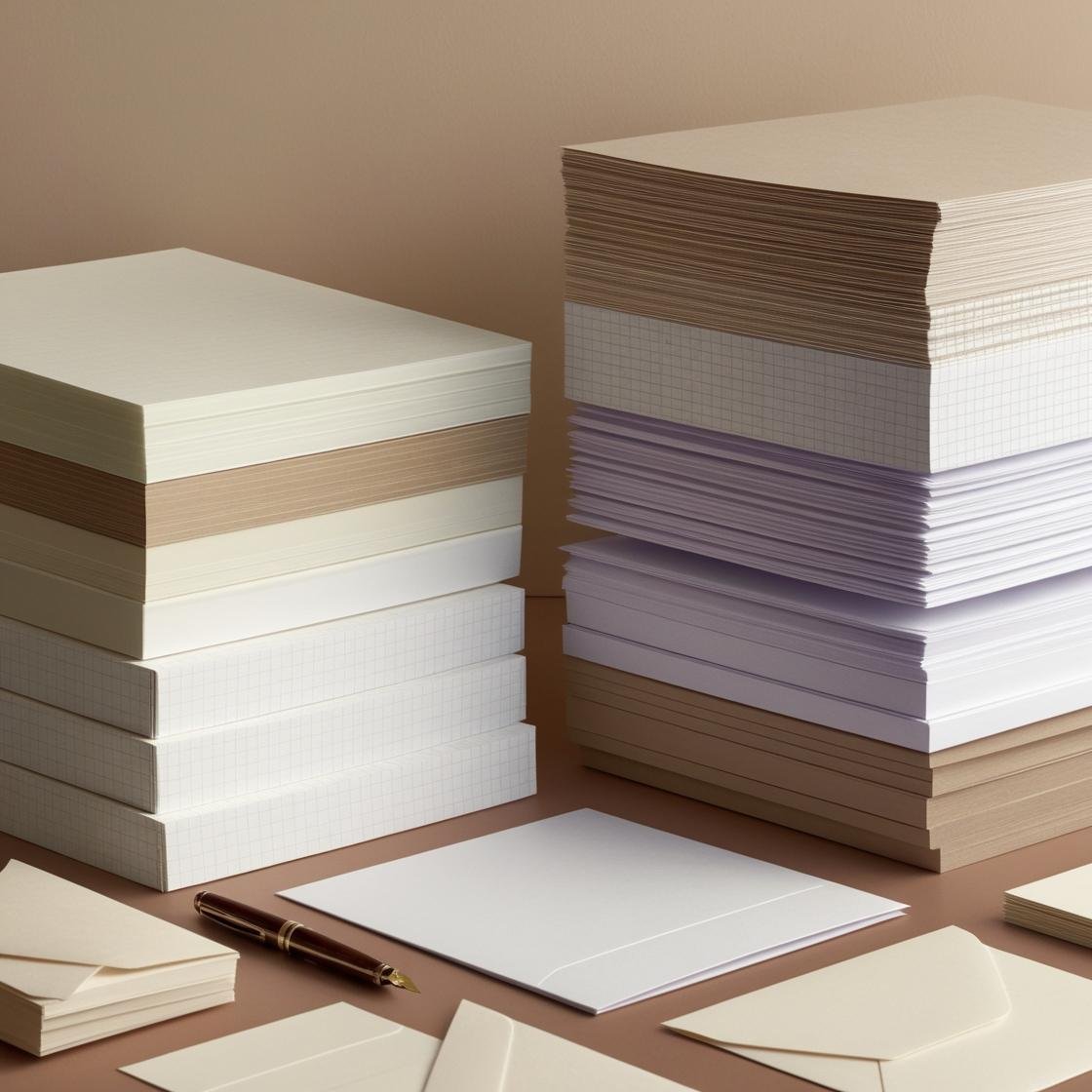 create images of paper stacks and paper stationery (1)