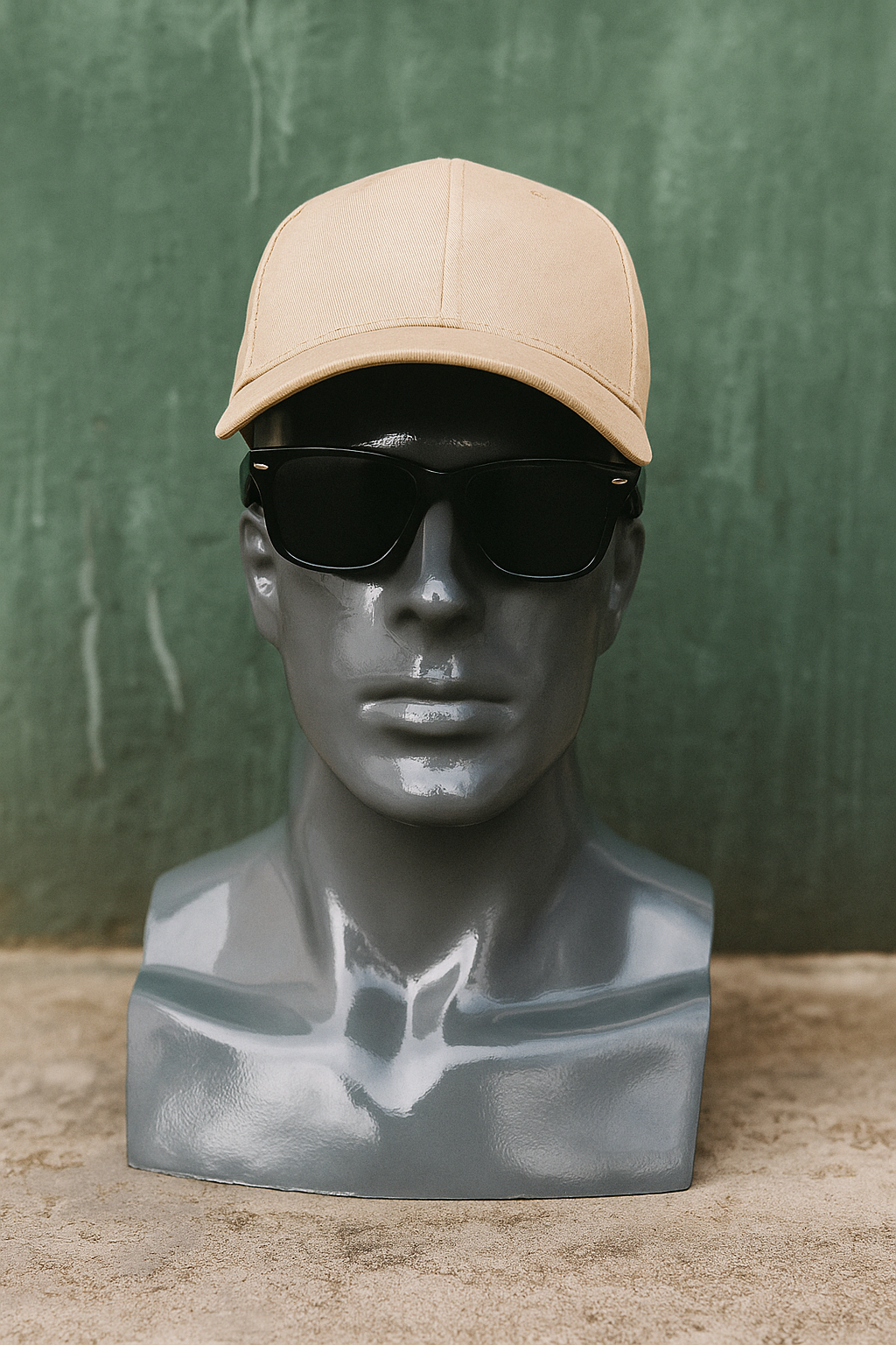 20250814_1658_Sculpture with Cap and Sunglasses_remix_01k2m58h7bfbr8867x2kcc8ty5